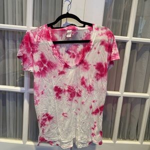 custom made pink tie die t shirt